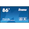 TOTEM Moniteur Professionnel pour Affichage Dynamique 86  4K UHD AVEC ROULETTES HDMI/DisplayPort/DVI/VGA 24/7