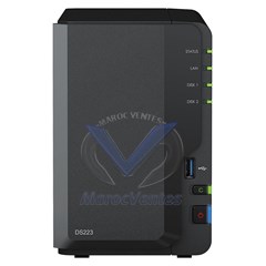 Serveur NAS 2 Baies DiskStation 2 Go de RAM DDR4 (sans disque dur) DS223