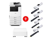 Imprimante Laser IR C3326i MFP+ TONER C-EXV65 BK (17500 p),Y/C/M(11000 p)+ Plain Pedestal Type-S3