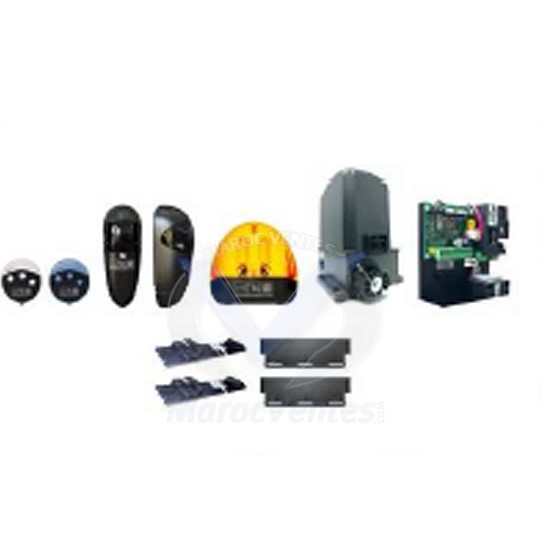 KIT Marque TECNO 230V pour Portail Coulissant 600KG MAX KIT600