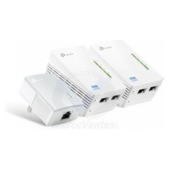 CPL Extender AV500 2-Port Powerline Wi-Fi Extender 3-Pack KIT 500 Mbps TL-WPA4220TKIT