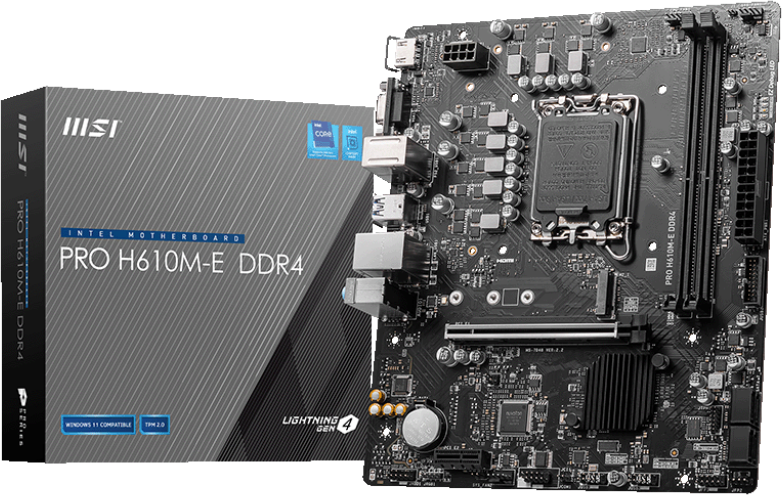 MSI CARTE MERE PRO H610M-E DDR4 911-7D48-062