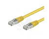 CORDON 1M CAT6A/FTP CCA PVC JAUNE LINKTECH