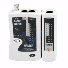 TESTEUR A LED RJ11/RJ12/RJ45 ET COAX GOLDTOOL