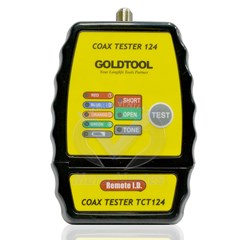 TESTEUR A LED POUR CABLE COAXIAL AVEC 4 BOUCHONS IDENTIFICATIONS GOLDTOOL