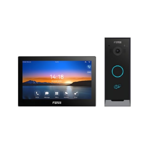 Kit d'Interphonie IP Vidéo Un Portier i60 + un Moniteur i504W VIK-01