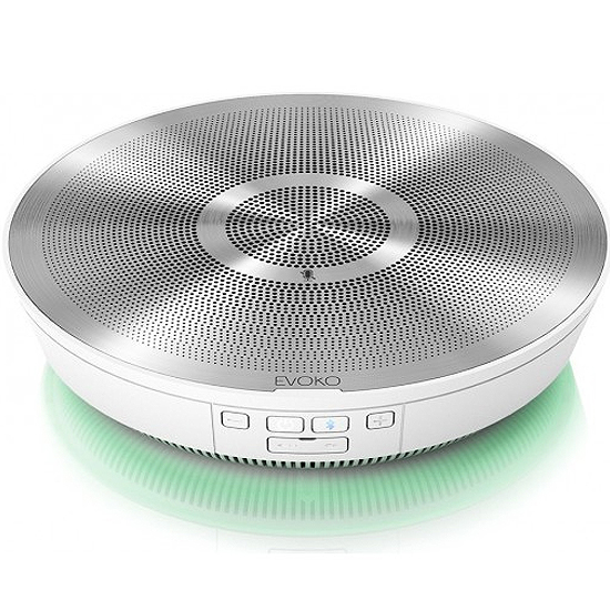 Système Audioconférence Minto Blanc avec une Connexion USB et Bluetooth EMW1001