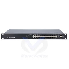 ES-24-500W EDGEMAX EDGESWITCH 24X GIGABIT POE PORTS, 2X SFP PORTS, 500W