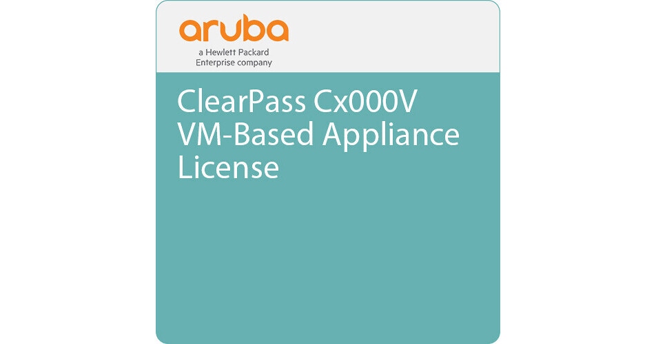 Aruba ClearPass Cx000V VM-Based Appliance E-LTU JZ399AAE