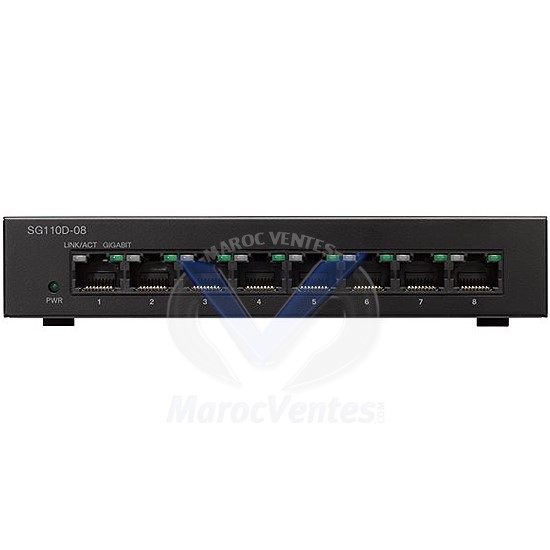 Commutateur 8 Ports Gigabit Ethernet (10/100/1000) SG110D-08-EU
