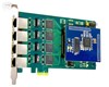 Carte E1 a 4 avec Carte Echo Canceling port Pour Asterisk ISDN PRI Digital Interface Card ZD4PE-E